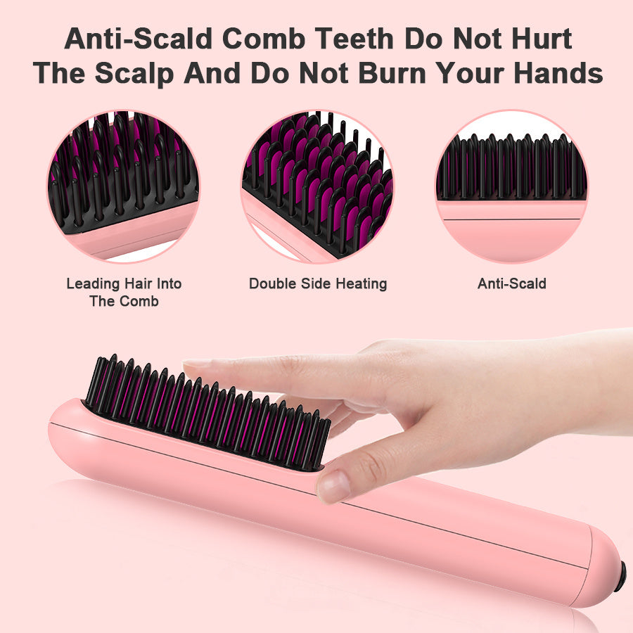 Portable USB Rechargeable Cordless Hair Straightener