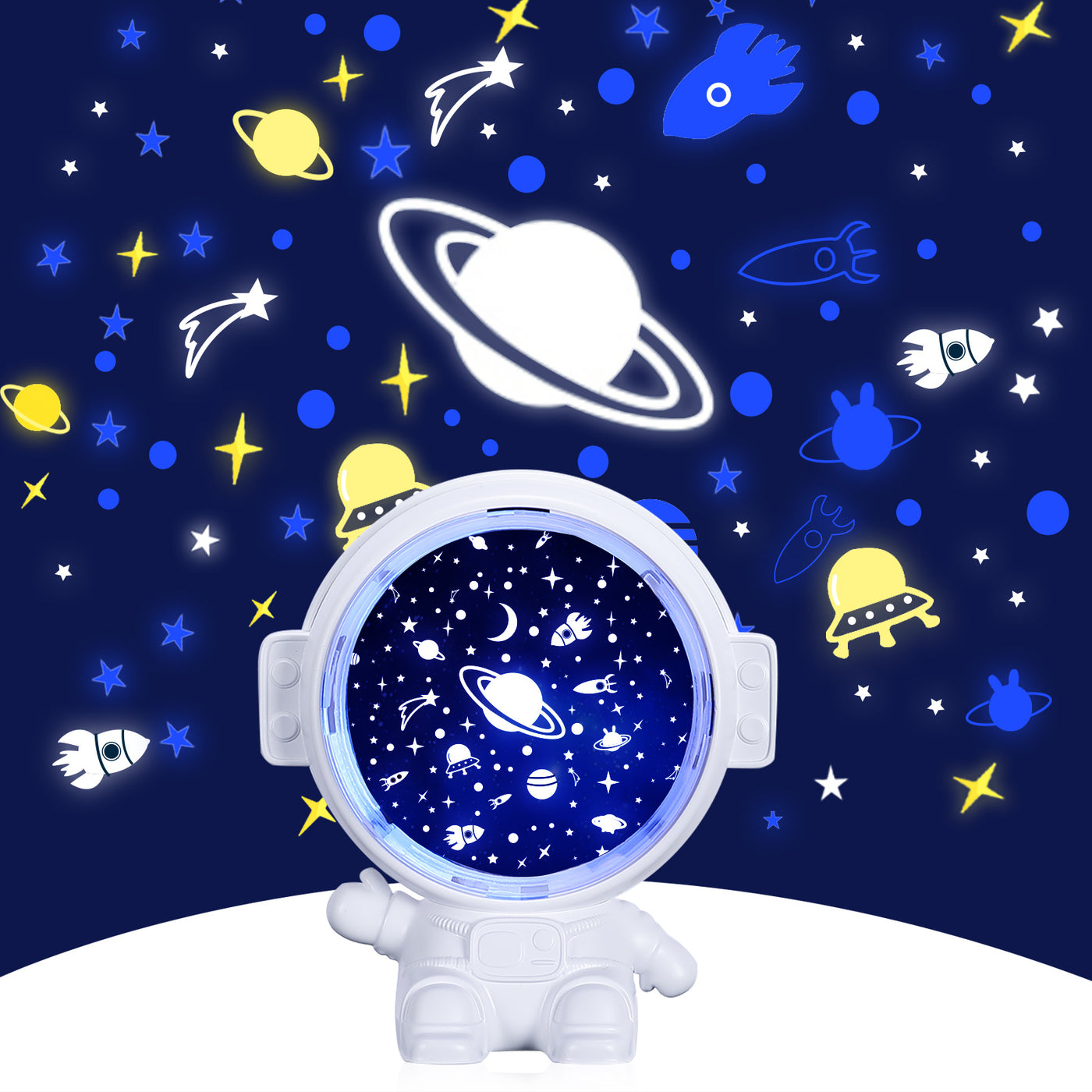 Galaxy Star Projector – Astronaut Starry Sky Night Light