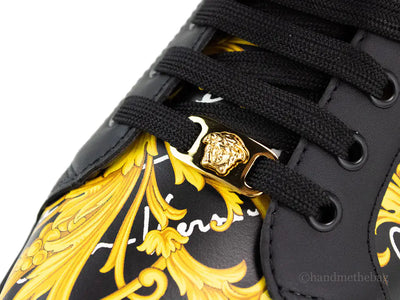 Versace Low Top Leather Vitello St. Barocco Sneakers