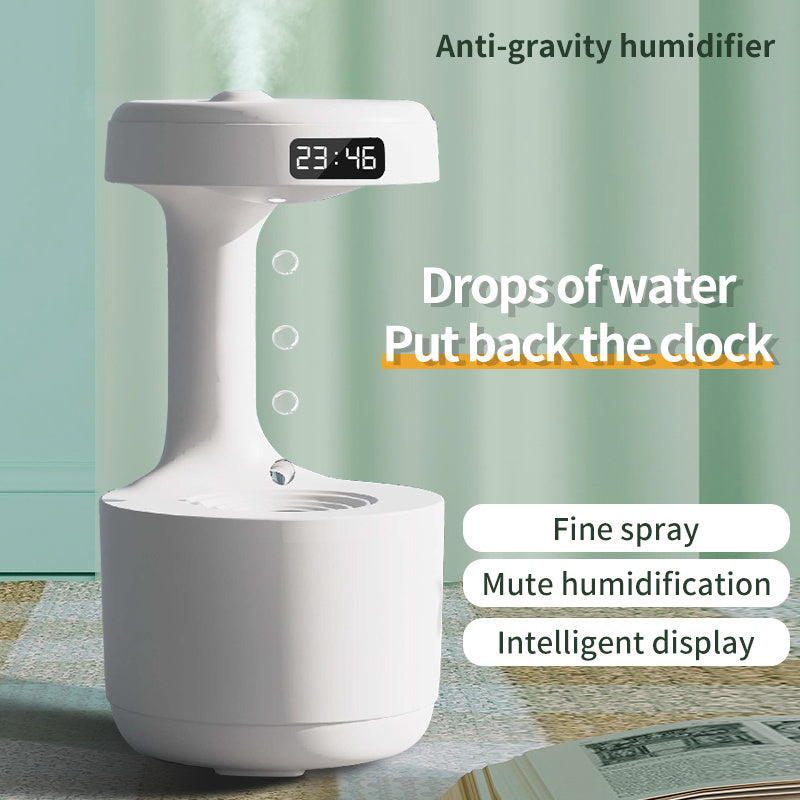 Bedroom Anti-Gravity Humidifier with Clock