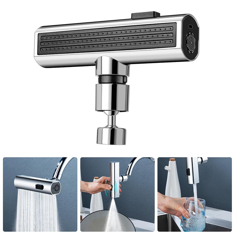 Kitchen Faucet Waterfall Outlet, Splash Proof, Universal Rotating Multifunctional Water Nozzle Extension