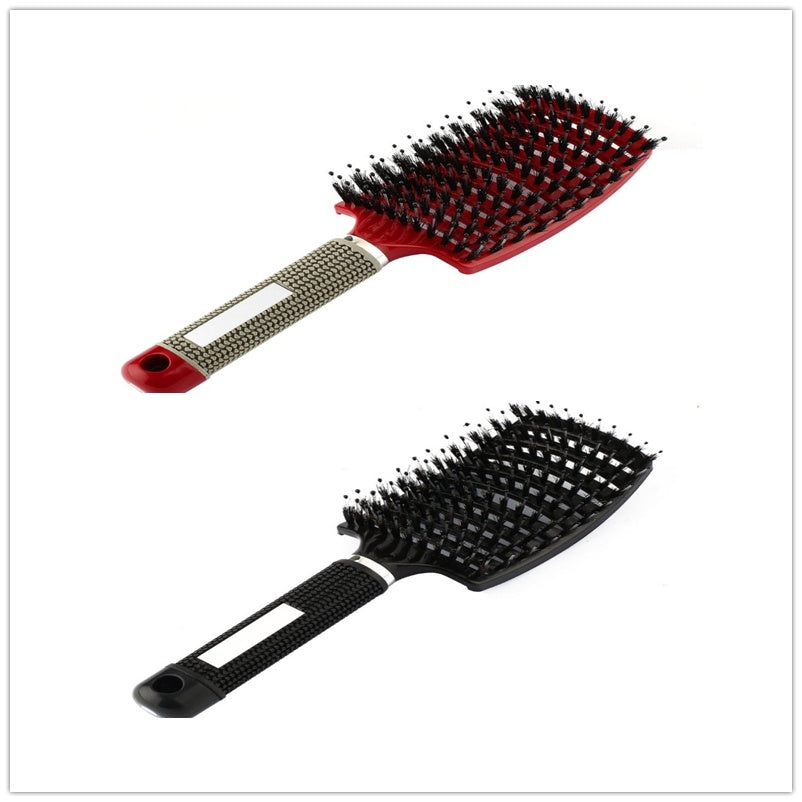 Womens Detangler Hair Brush Bristle Nylon Scalp Massage Teaser