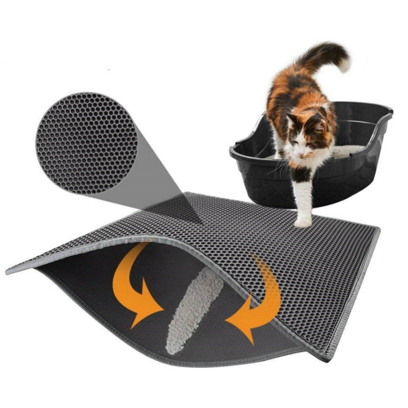 Honeycomb Cat Litter Pad, Waterproof Urine Proof Pad