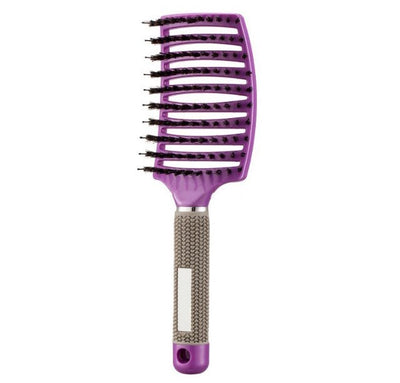 Womens Detangler Hair Brush Bristle Nylon Scalp Massage Teaser