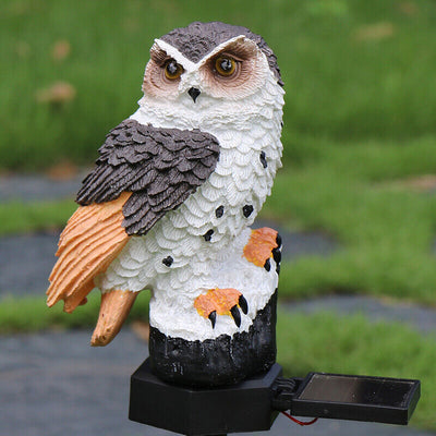 Solar Power LED Owl Parrot Lawn Light Outdoor Waterproof Garden Landscape Lamp