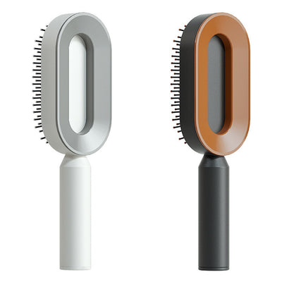 Self Cleaning Hair Brush For Women One-key Cleaning