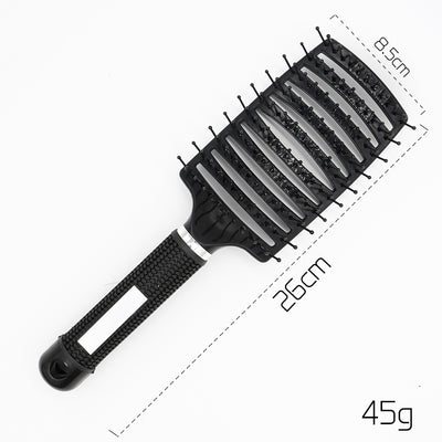 Womens Detangler Hair Brush Bristle Nylon Scalp Massage Teaser