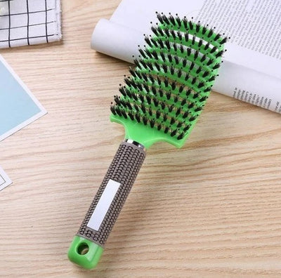 Womens Detangler Hair Brush Bristle Nylon Scalp Massage Teaser