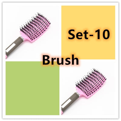 Womens Detangler Hair Brush Bristle Nylon Scalp Massage Teaser