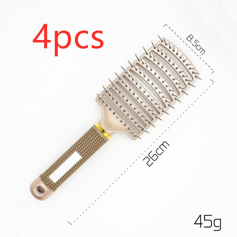 Womens Detangler Hair Brush Bristle Nylon Scalp Massage Teaser