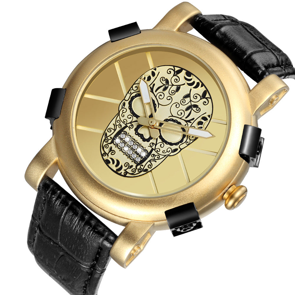 Pirate Skeleton Skull Quartz Waterproof Sports Watch