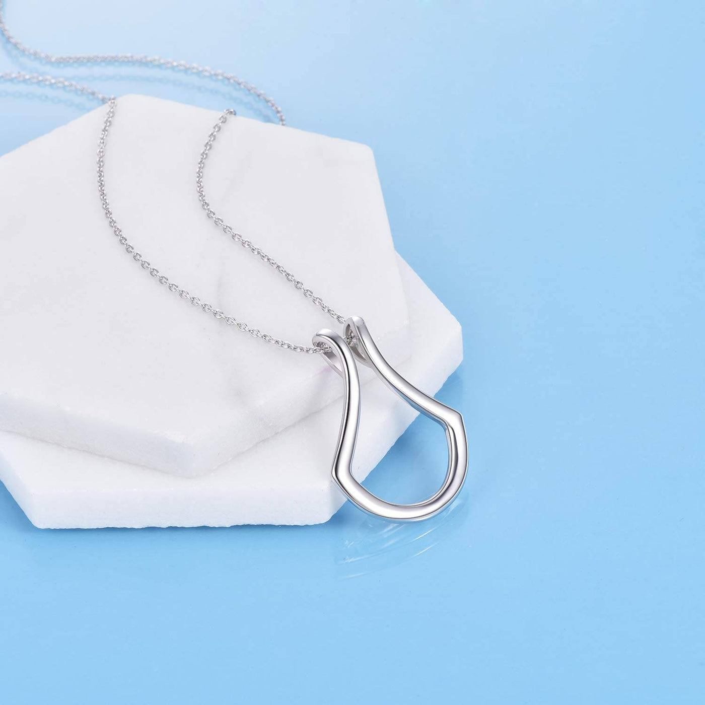 Sterling Silver Ring Holder Necklace Pendant