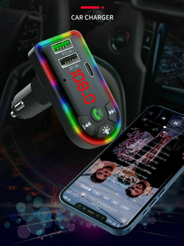 Car Bluetooth 5.0 MP3 Player FM Transmitter Radio