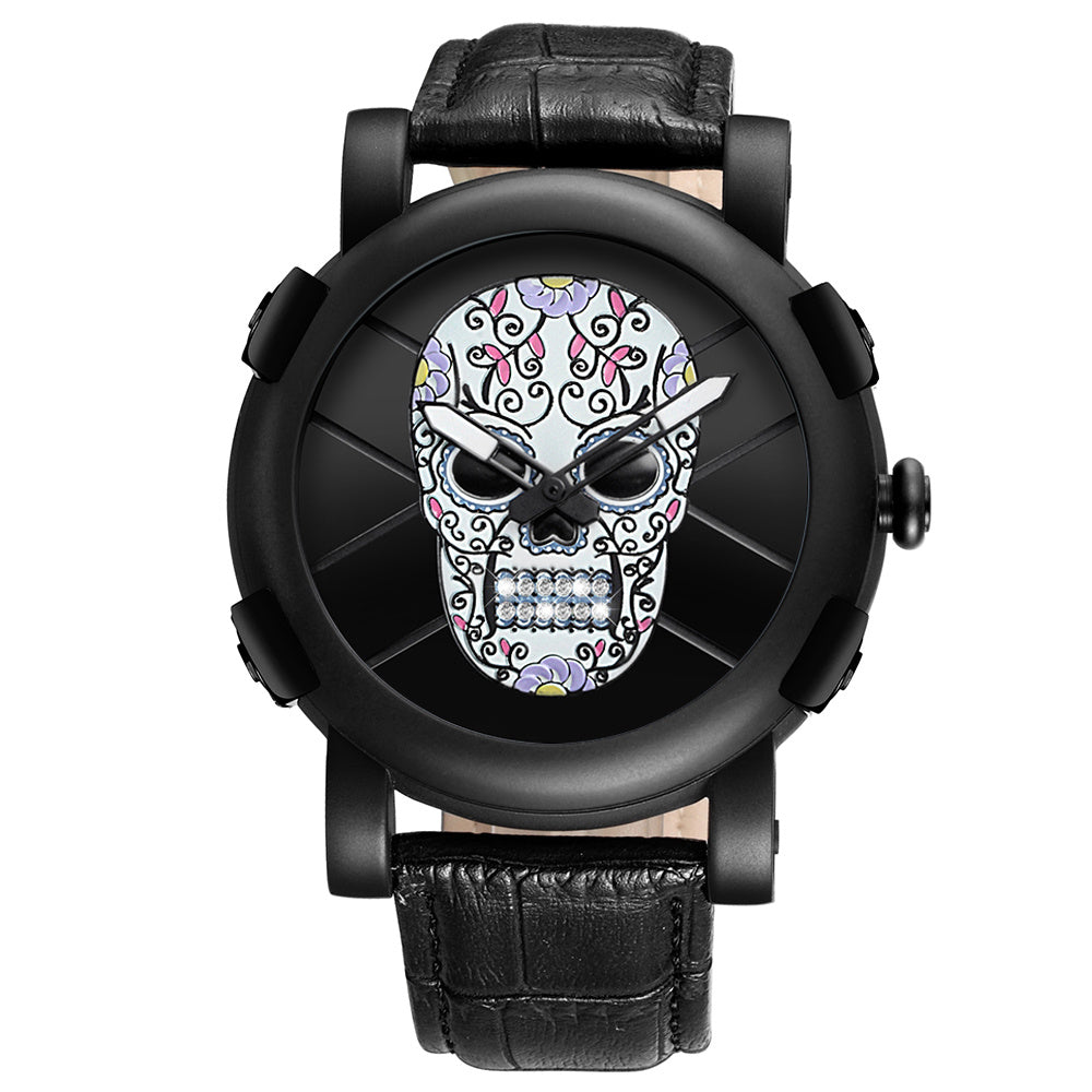 Pirate Skeleton Skull Quartz Waterproof Sports Watch