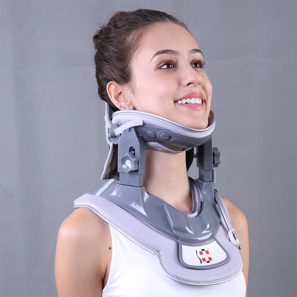 Relief Collar Physiotherapy Adjustable Stretcher Spine Corrector Support Air Neck Cervical Traction Device