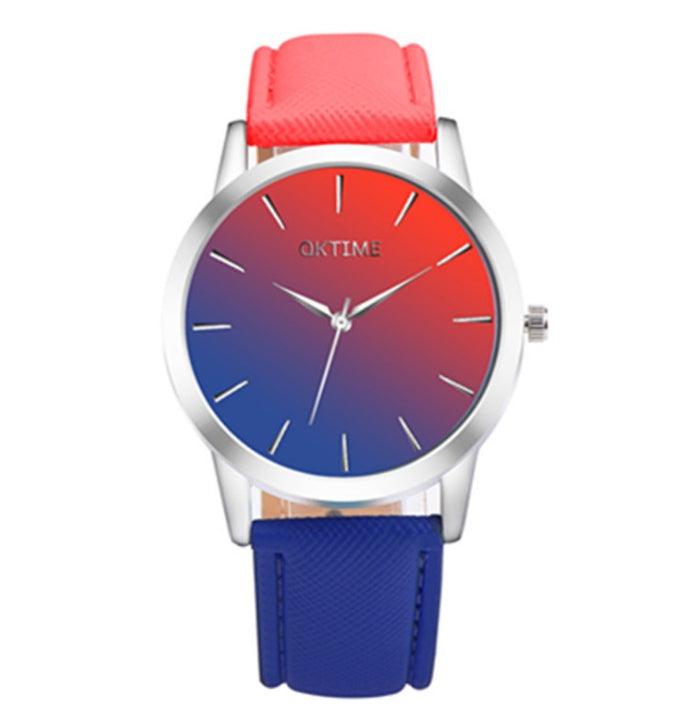 Casual Retro Rainbow Design Watch