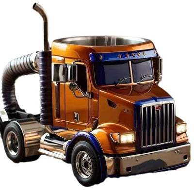 Durable Handcrafted Coffee Cup Semi-trailer Truck