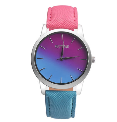 Casual Retro Rainbow Design Watch