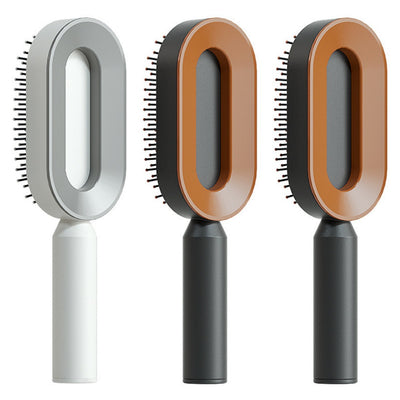 Self Cleaning Hair Brush For Women One-key Cleaning