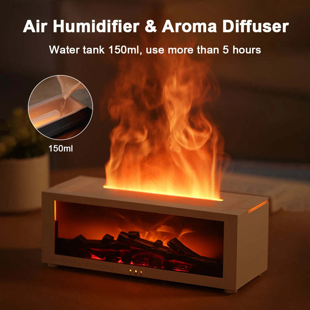 Flame Aromatherapy Machine, Essential Oil Diffuser