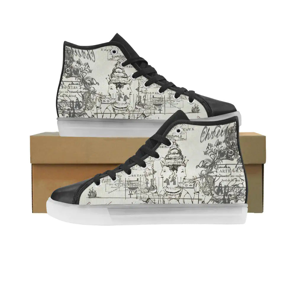 MAP AND SOME ILLUSTRATIONS Light Up Men's Sneakers