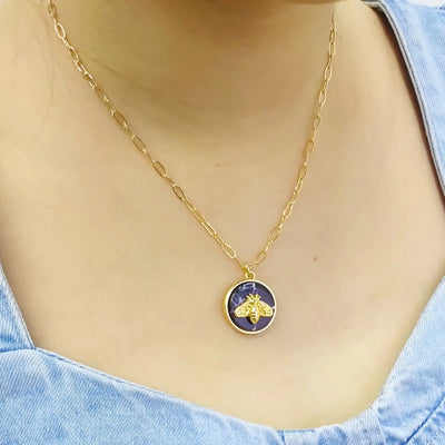 Bee On The Jewel Necklace