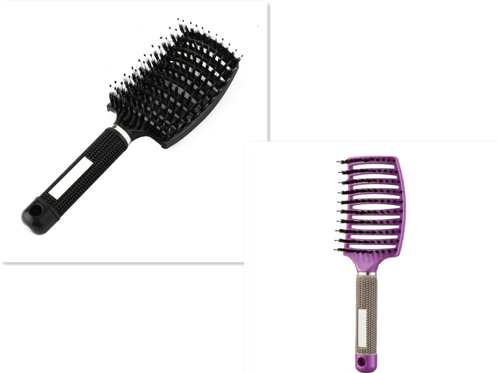 Womens Detangler Hair Brush Bristle Nylon Scalp Massage Teaser