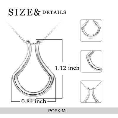 Sterling Silver Ring Holder Necklace Pendant