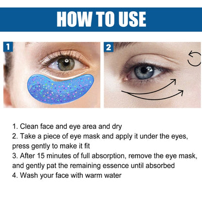 Collagen Eye Mask Removes Fine Lines and Dark Circles Hydrating and Firming Lift Crystal Eye Mask