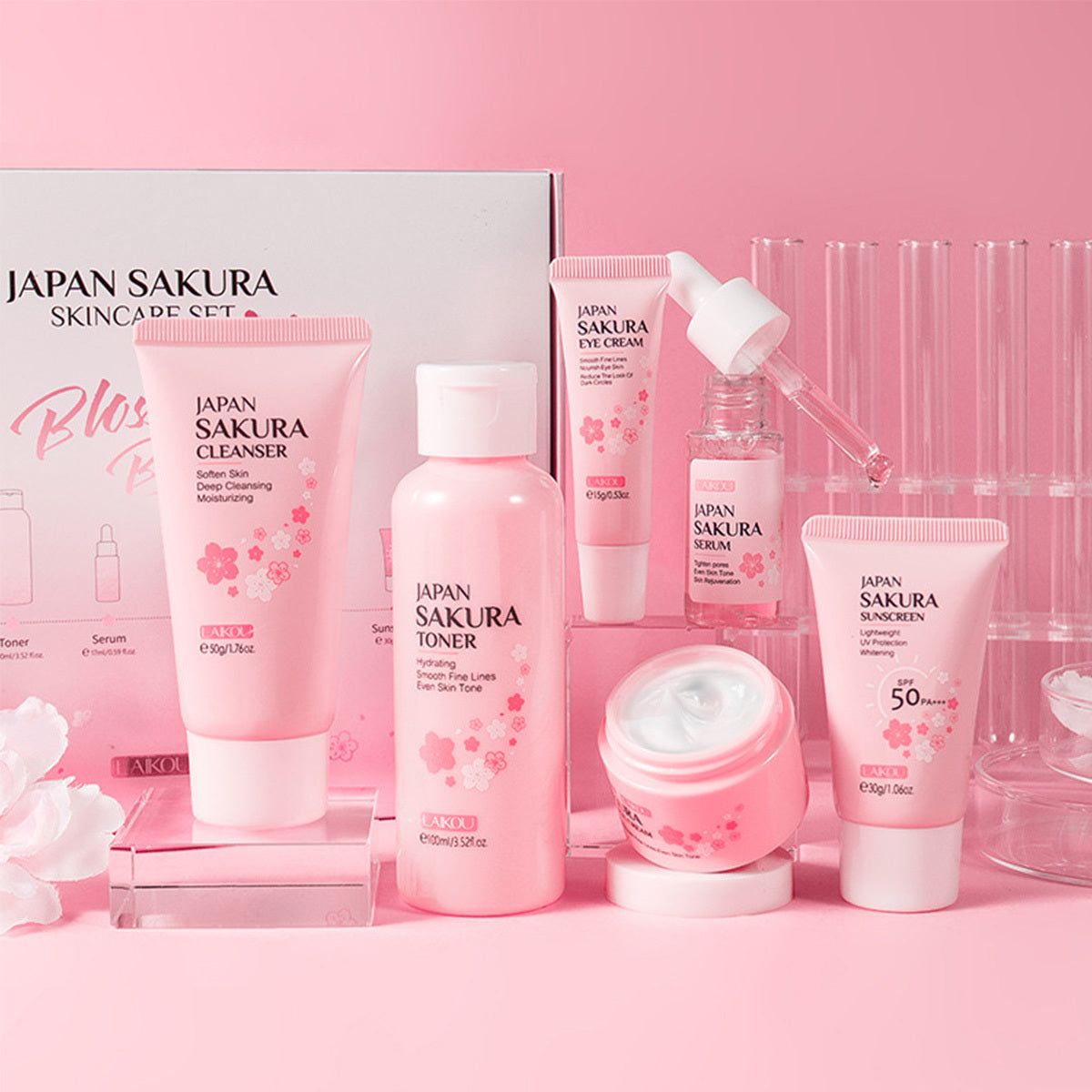 Skin Care Set JAPAN SAKURA Women Beauty Gift Set