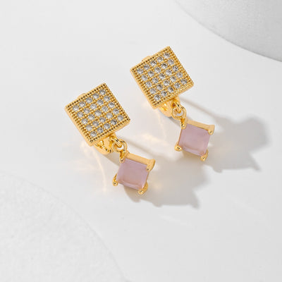 Zircon Earrings In Various Colors