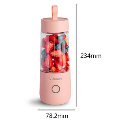 350ml Portable Blender, Juicer, Electric USB Rechargeable Mixer, Smoothie Slushy Cup