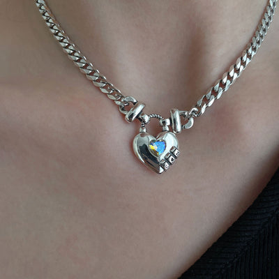 Heart Sweater Necklace