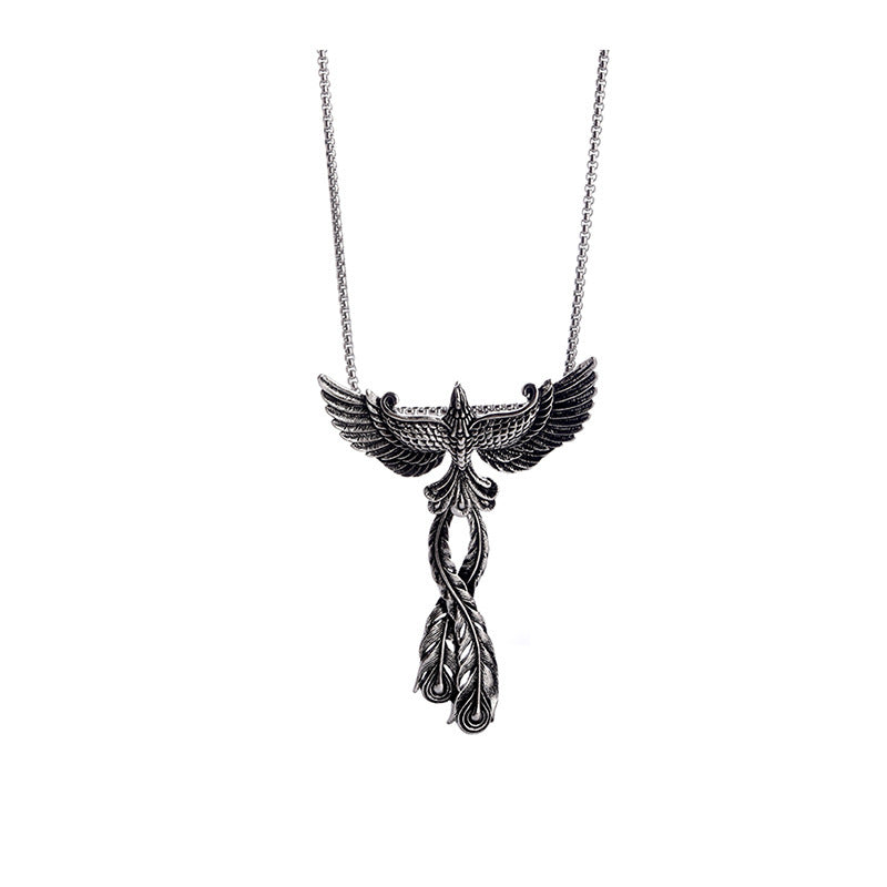 Big Phoenix Pendant Necklace