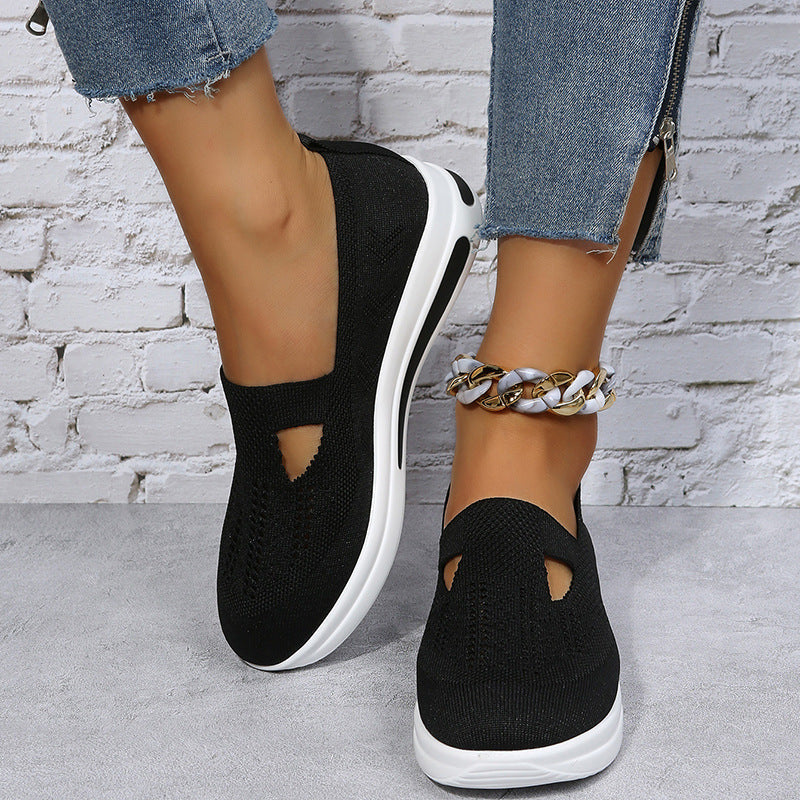 Flat Platform Wedge Casual Sneakers