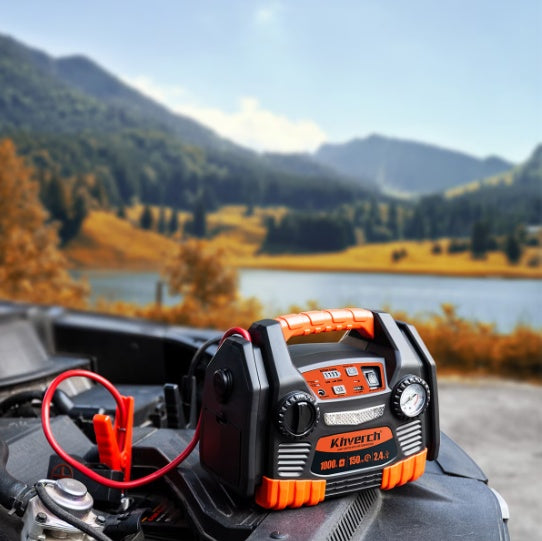 Portable Battery Jumper Starter with Air Compressor