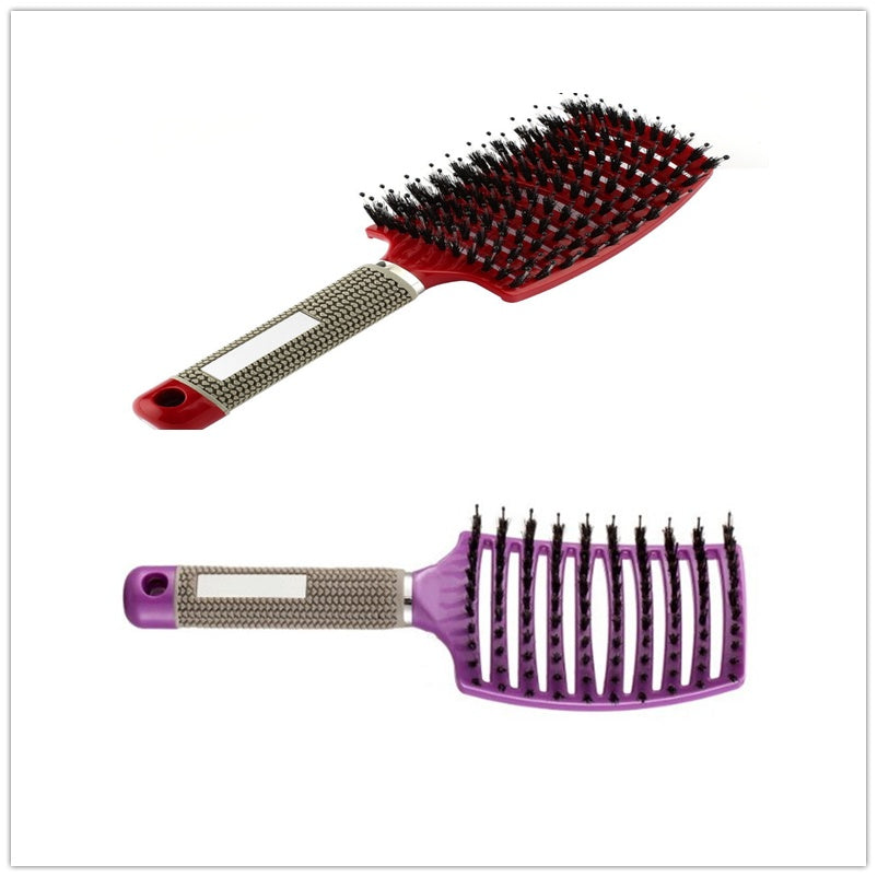 Womens Detangler Hair Brush Bristle Nylon Scalp Massage Teaser