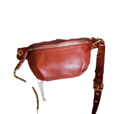 Trendy Top Layer Cow Leather Wide Shoulder Strap Messenger Bag