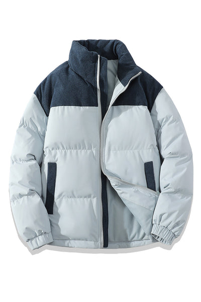 Contrast-colored Cotton Padded Jacket