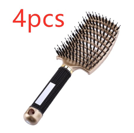 Womens Detangler Hair Brush Bristle Nylon Scalp Massage Teaser