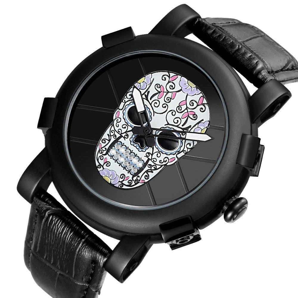 Pirate Skeleton Skull Quartz Waterproof Sports Watch