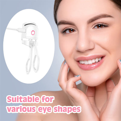 Heated Eyelash Curler, Electric Temperature Control Mini Eyelash Curler