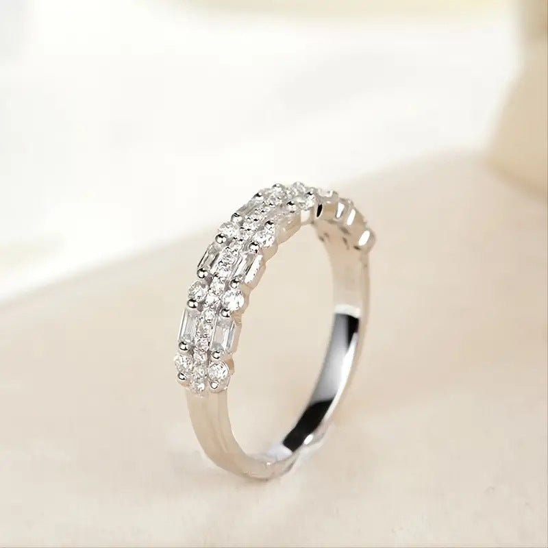 Multilayer Three-layer Fine Circle Line Ring