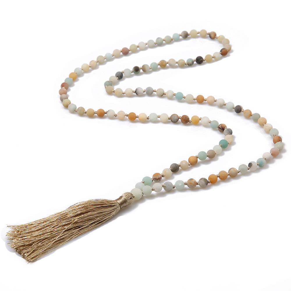 Hand Knotted 108 Long Necklace