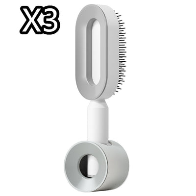 Self Cleaning Hair Brush For Women One-key Cleaning