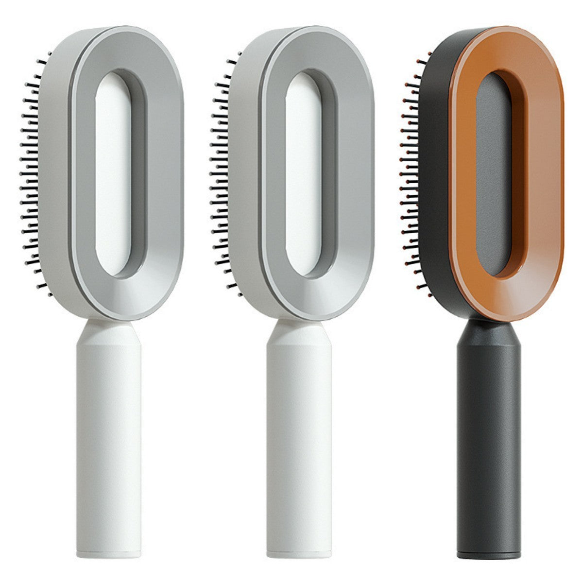 Self Cleaning Hair Brush For Women One-key Cleaning