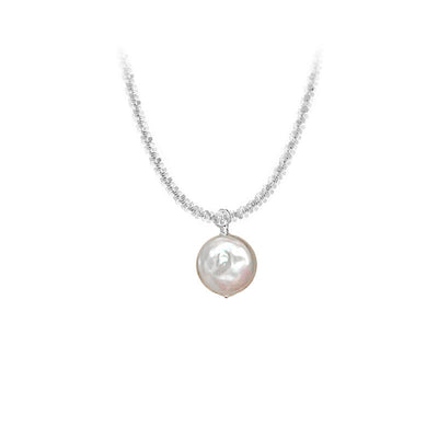 Sterling Silver S925 Baroque Pearl Necklace