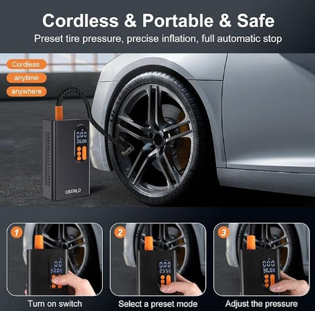 Portable High Pressure Tire Inflator