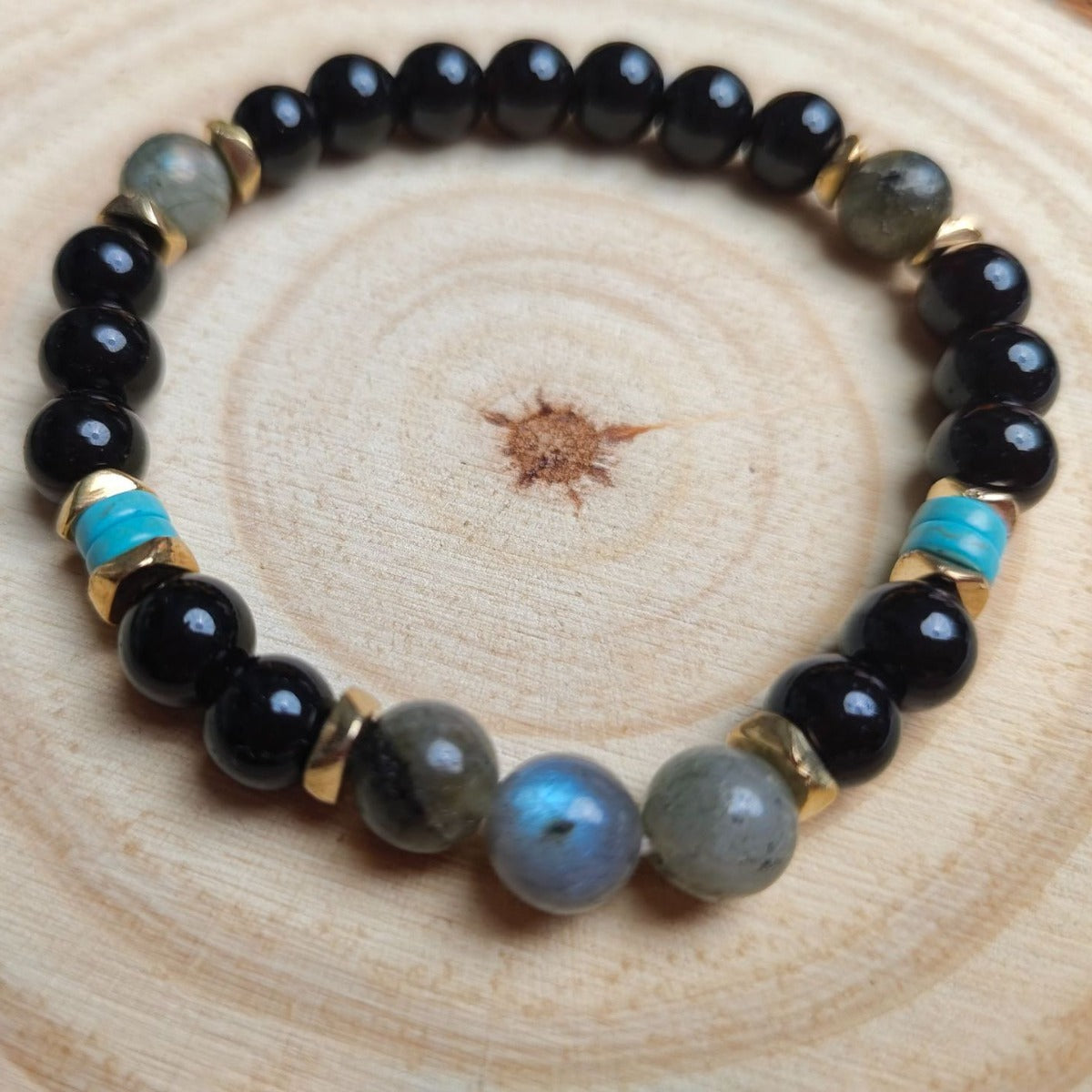 8mm Beaded Gemstone  Bracelet