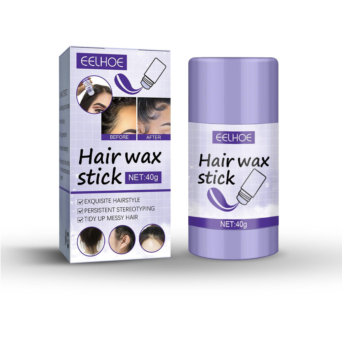 Broken Hair Polishing Wax Stick